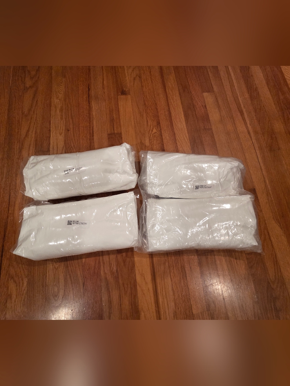 White Pillow Inserts - Soft Support (Set of 4) 12x20"